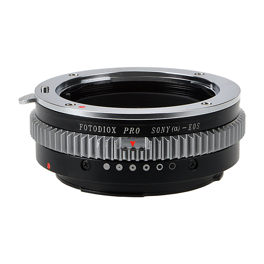 Fotodiox Pro Lens Mount Adapter - Sony Alpha A-Mount (and Minolta AF) DSLR Lens to Canon EOS (EF, EF-S) Mount SLR Camera Body, with Built-In Aperture Control Dial