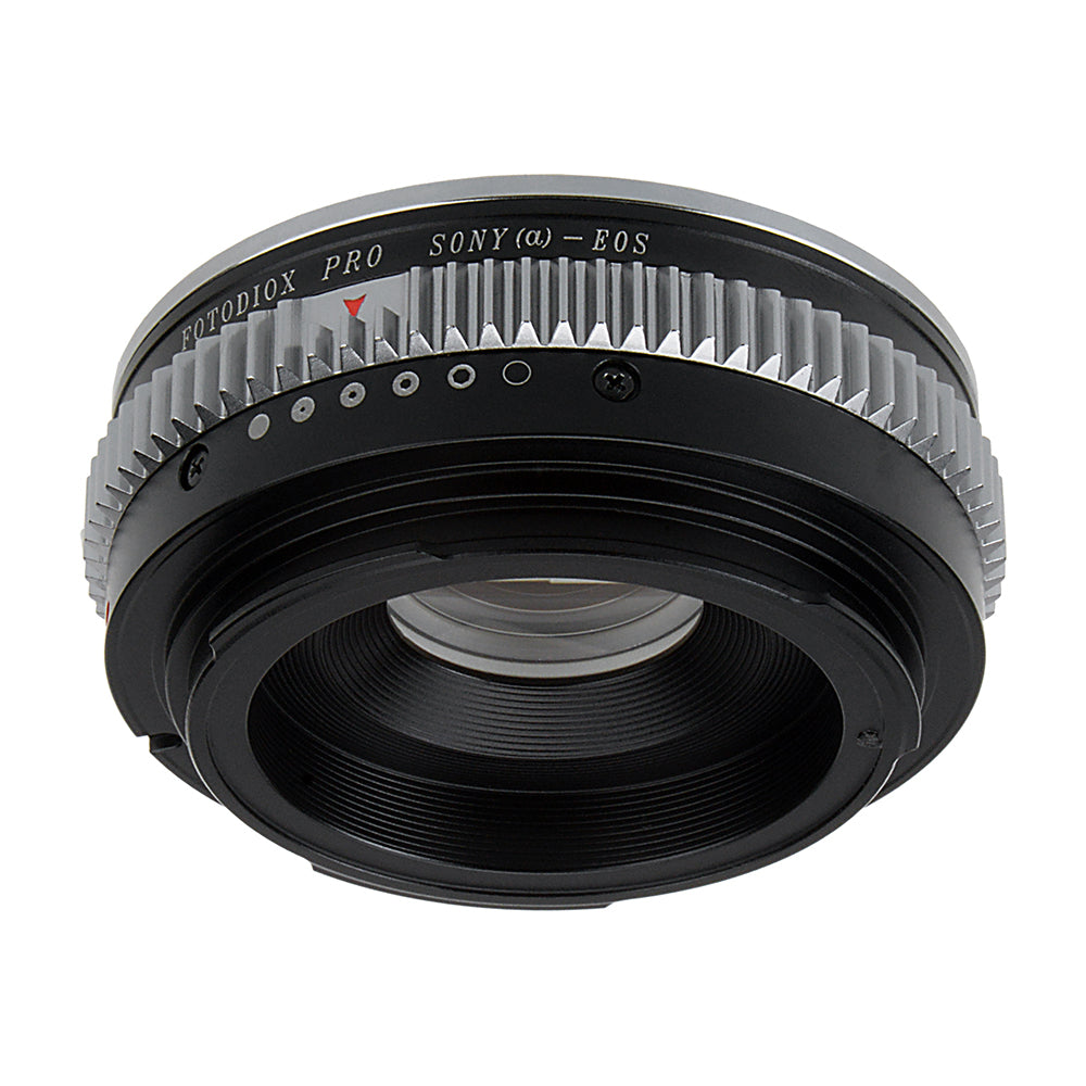 Fotodiox Pro Lens Mount Adapter - Sony Alpha A-Mount (and Minolta AF) DSLR Lens to Canon EOS (EF, EF-S) Mount SLR Camera Body, with Built-In Aperture Control Dial
