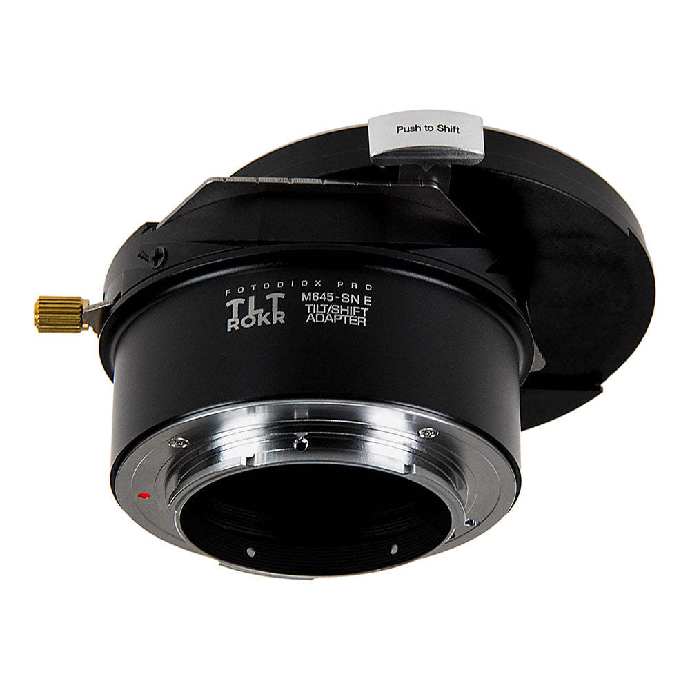 Fotodiox Pro TLT ROKR - Tilt / Shift Lens Mount Adapter for Mamiya 645 (M645) Mount Lenses to Sony Alpha E-Mount Mirrorless Camera Body