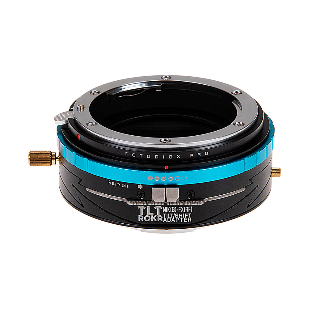 Fotodiox Pro TLT ROKR - Tilt / Shift Lens Mount Adapter for Nikon Nikkor F  Mount G-Type D/SLR Lenses to Fujifilm Fuji X-Series Mirrorless Camera Body