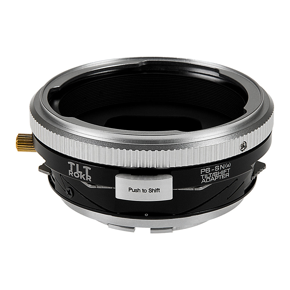 Fotodiox Pro TLT ROKR - Tilt / Shift Lens Mount Adapter for Pentacon 6 (Kiev 66) SLR Lenses to Sony Alpha A-Mount (and Minolta AF) SLR Camera Body