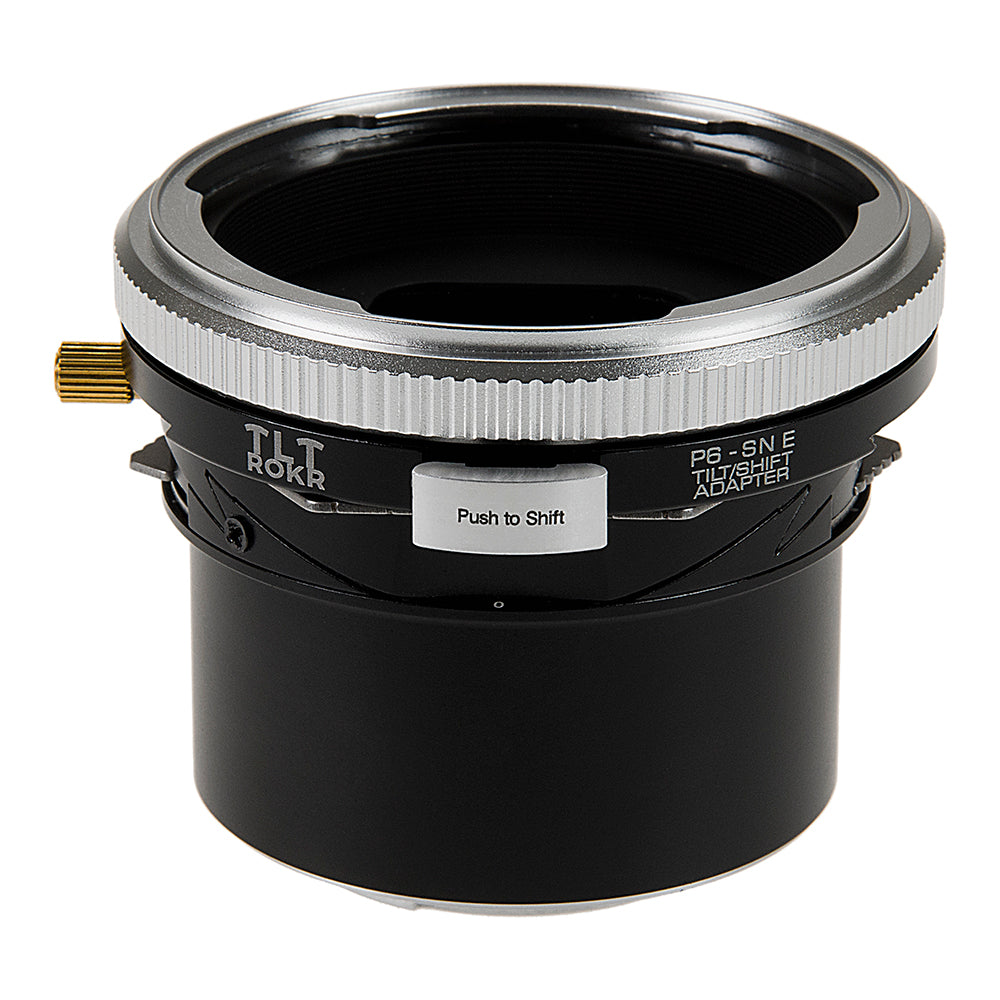 Fotodiox Pro TLT ROKR - Tilt / Shift Lens Mount Adapter for Pentacon 6 (Kiev 66) SLR Lenses to Sony Alpha E-Mount Mirrorless Camera Body