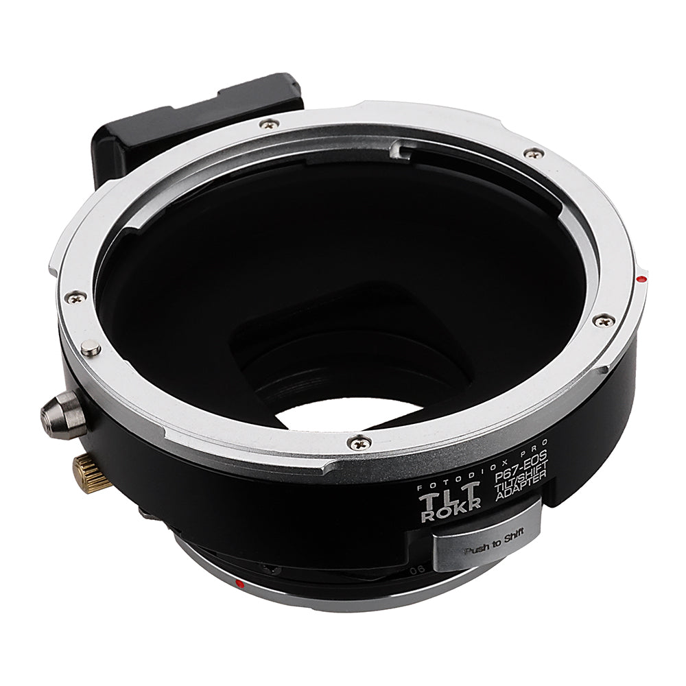 Fotodiox Pro TLT ROKR - Tilt / Shift Lens Mount Adapter Compatible with for Pentax 6x7 (P67, PK67) Mount SLR Lenses to Canon EOS (EF, EF-S) Mount SLR Camera Body - with Generation v10 Focus Confirmation Chip