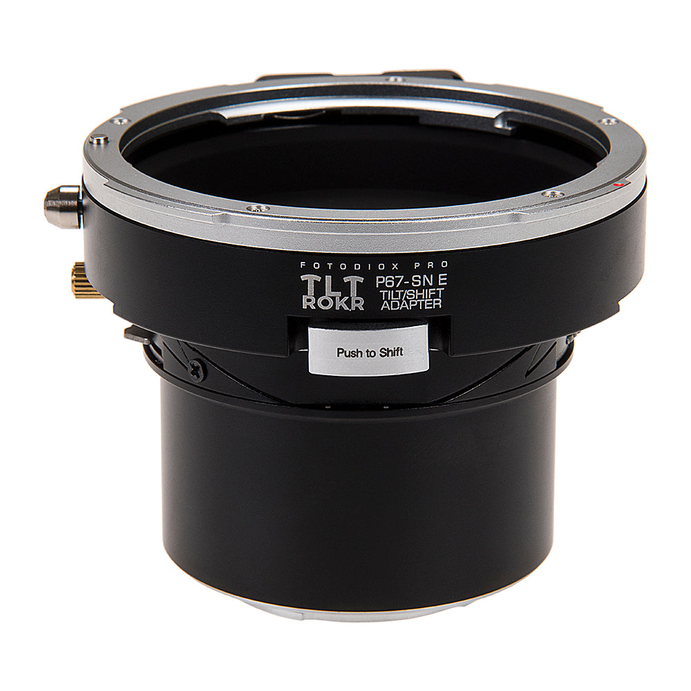 Fotodiox Pro TLT ROKR - Tilt / Shift Lens Mount Adapter for Pentax 6x7 (P67, PK67) Mount SLR Lenses to Sony Alpha E-Mount Mirrorless Camera Body