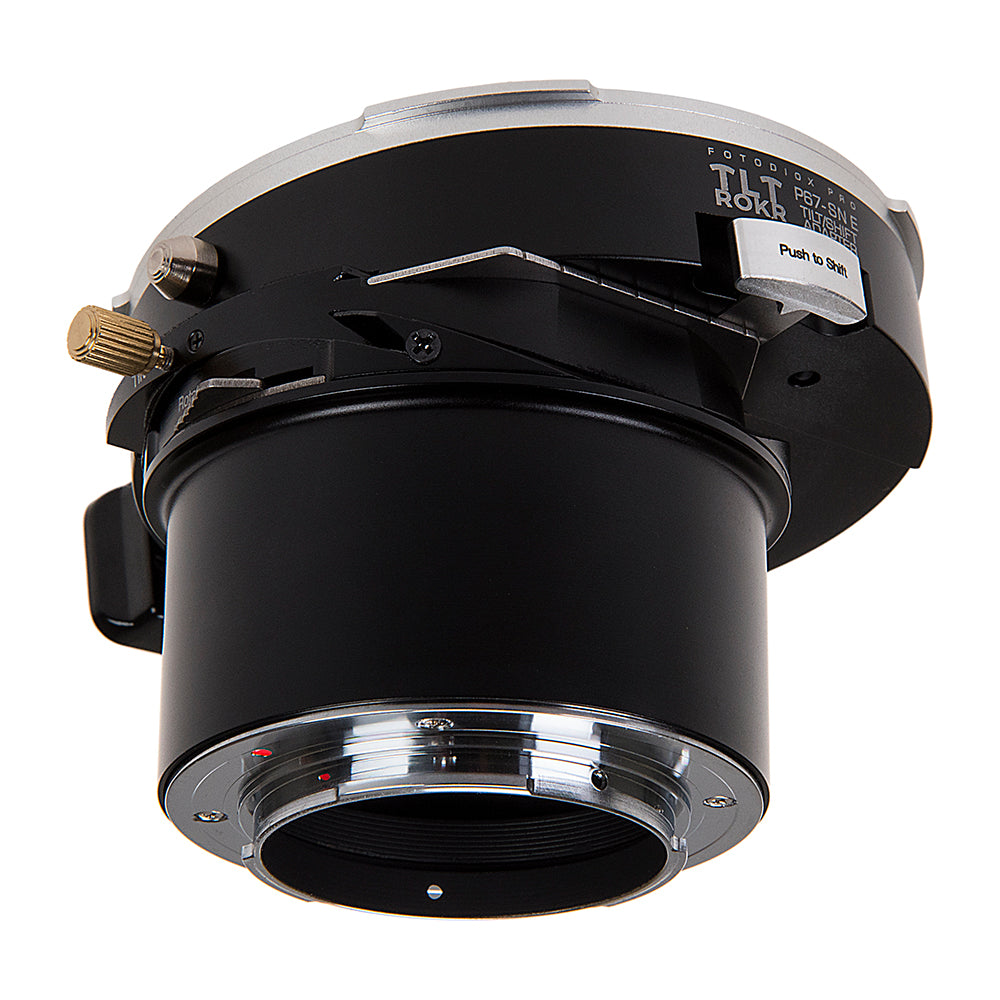 Fotodiox Pro TLT ROKR - Tilt / Shift Lens Mount Adapter for Pentax 6x7 (P67, PK67) Mount SLR Lenses to Sony Alpha E-Mount Mirrorless Camera Body