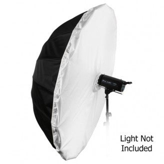 Fotodiox Pro 16-rib, 72" Black and White Reflective Parabolic Umbrella, with Diffusion Cover