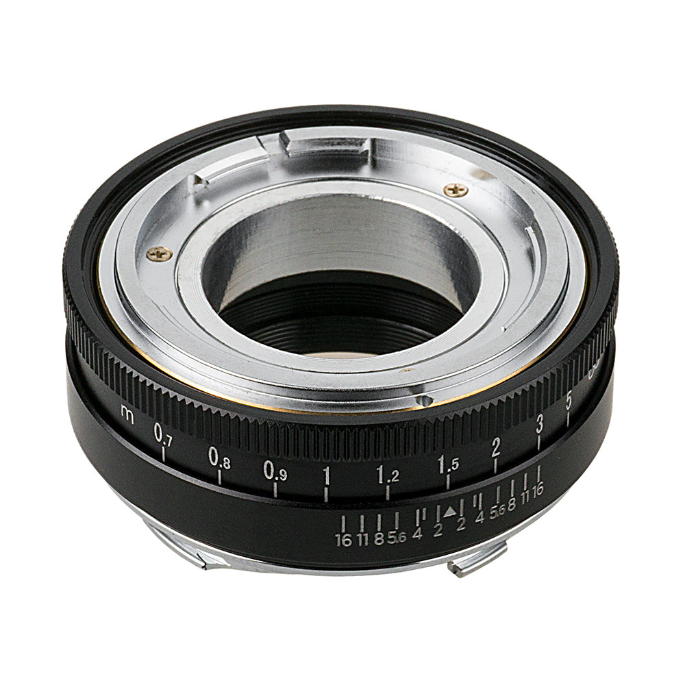 Fotodiox Pro Lens Adapter with Leica 6-Bit M-Coding & Focus Dial - Compatible with Voigtländer Nokton & Ultron 50mm Lenses to Leica M Mount Rangefinder Cameras