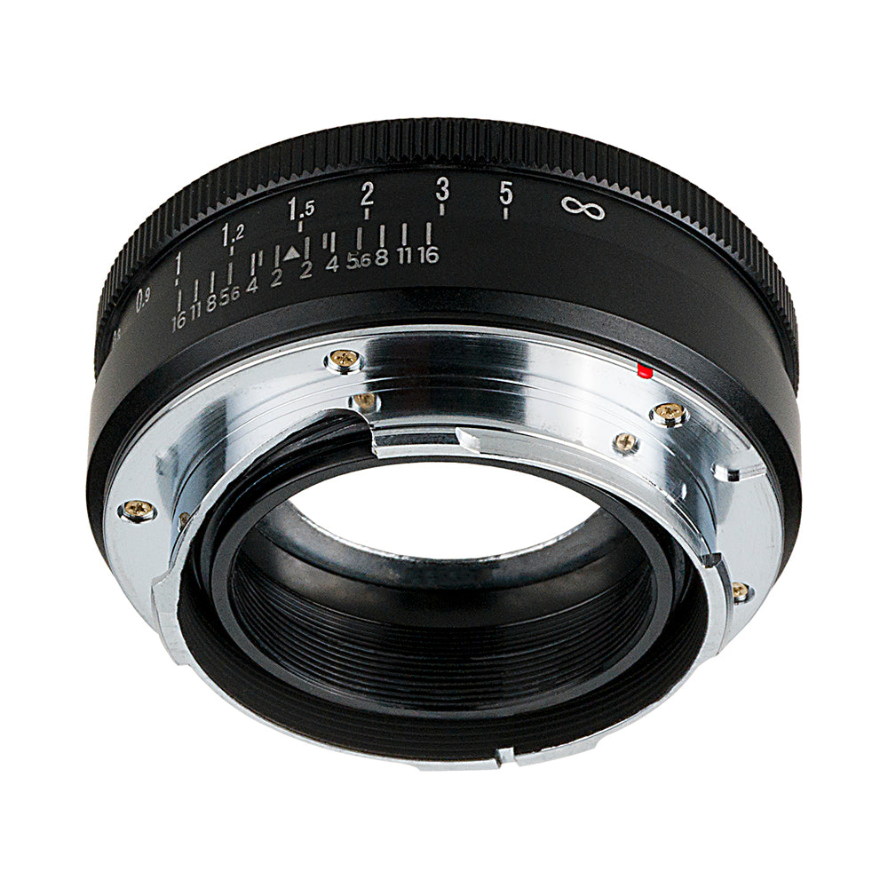 Fotodiox Pro Lens Adapter with Leica 6-Bit M-Coding & Focus Dial - Compatible with Voigtländer Nokton & Ultron 50mm Lenses to Leica M Mount Rangefinder Cameras