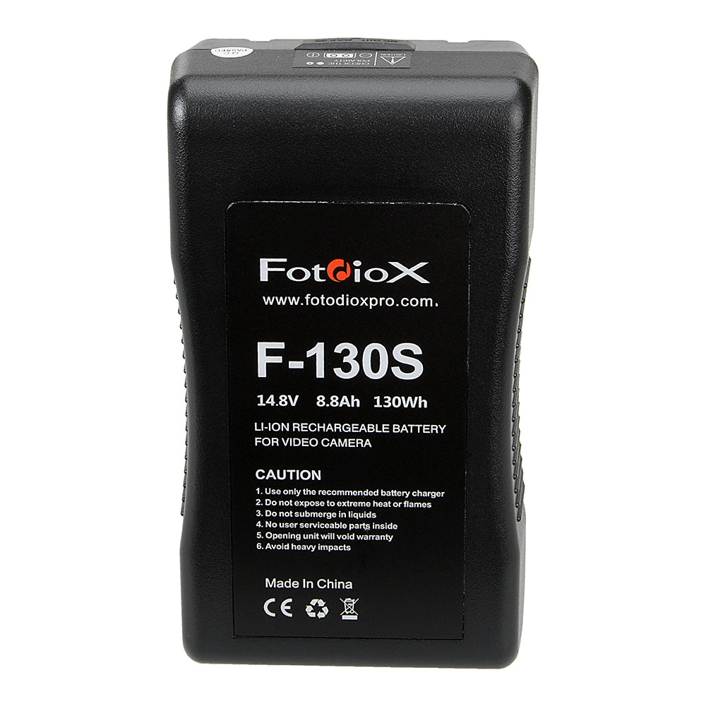 Fotodiox 14.8V 130Wh Li-Ion V-Mount Battery for Fotodiox Pro, FlapJack & Factor Series LED Lights - Replaces Sony BP-GL65 and BPL-60 Battery