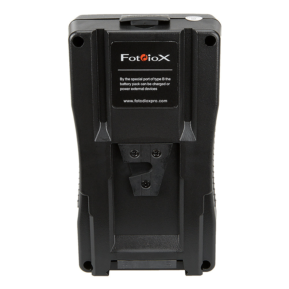 Fotodiox Dual Position Battery Charger Kit with Two 14.8V Li-Ion V-Mount Batteries - Power Supply Stand with XLR DC Output for Fotodiox Pro, FlapJack & Factor Series LED Lights