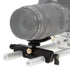 Fotodiox Pro Yoke Lens Support - Universal Telephoto, Long Lens Support Bracket for 15mm Rod System with Height Adjustable Trimmer Knob