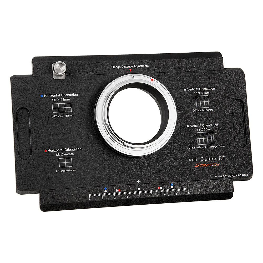 Pro Adapter, Canon RF Cameras to 4x5 Cameras - Shift / Stitch Adapter –  Fotodiox, Inc. USA