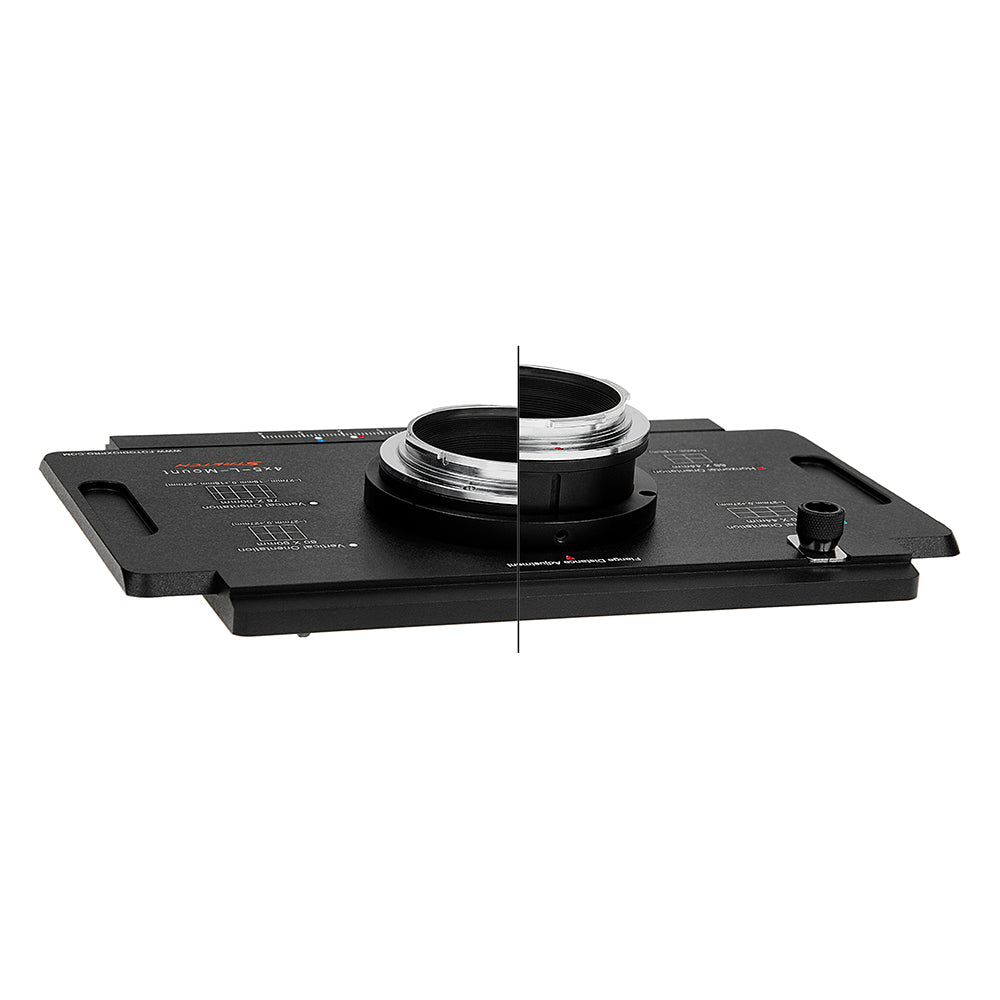 Fotodiox Pro Lens Adapter - L-Mount Alliance Mirrorless Cameras to Large Format 4x5 View Cameras with a Graflok Rear Standard - Shift / Stitch Adapter