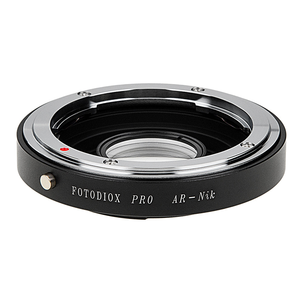 Fotodiox Pro Lens Mount Adapter - Konica Auto-Reflex (AR) SLR Lens to Nikon F Mount SLR Camera Body