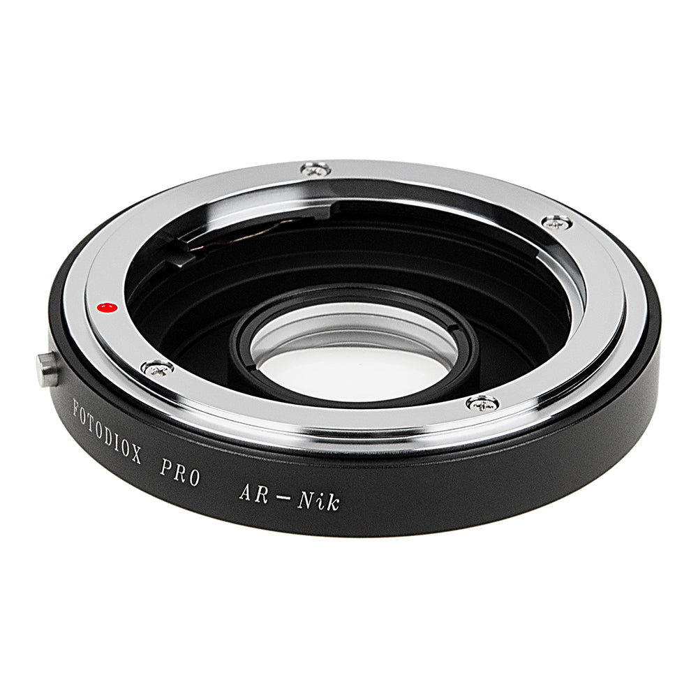 Fotodiox Pro Lens Mount Adapter - Konica Auto-Reflex (AR) SLR Lens to Nikon F Mount SLR Camera Body