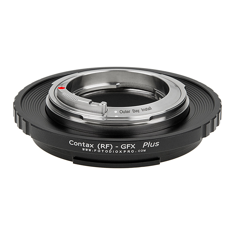 Fotodiox Pro Lens Adapter Plus - Compatible with Contax Rangefinder (Inner & Outer Bayonet) Mount Lens to fit Fujifilm G-Mount (GFX) Mirrorless Cameras