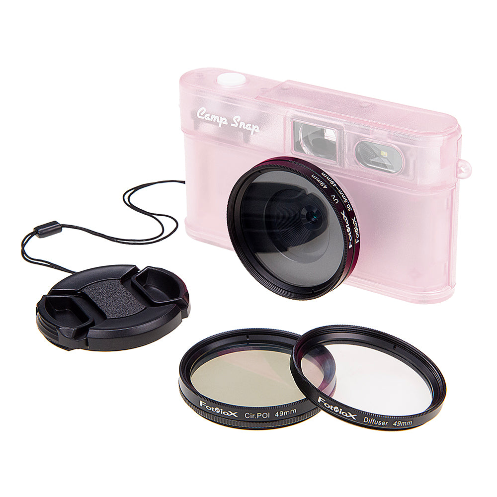 Starter Set for Camp Snap 2 - Step-Up Ring & Inner Pinch Lens Cap with Optional Add-on Filter Kit