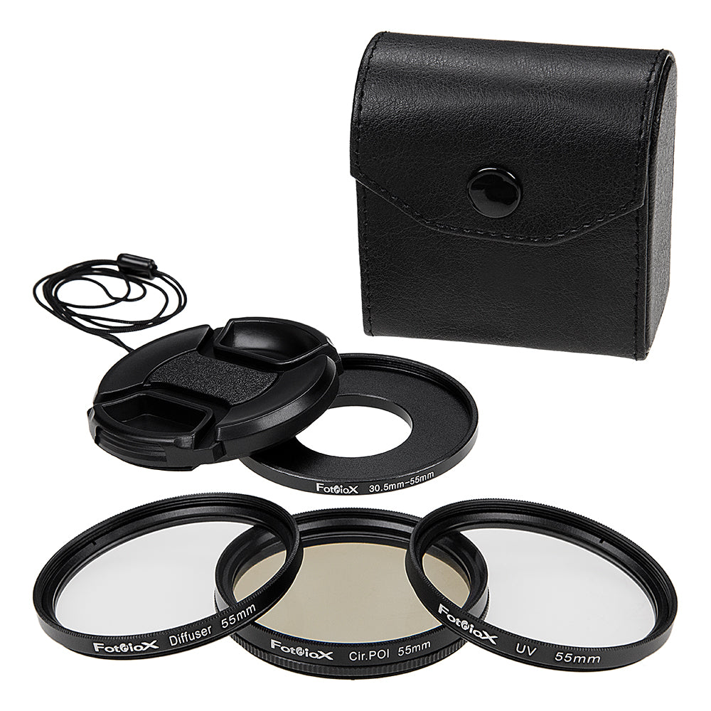 Starter Set for Camp Snap 2 - Step-Up Ring & Inner Pinch Lens Cap with Optional Add-on Filter Kit