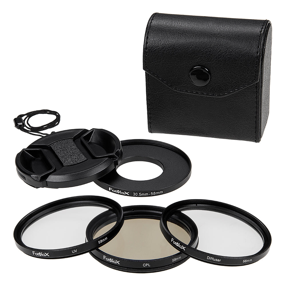 Starter Set for Camp Snap 2 - Step-Up Ring & Inner Pinch Lens Cap with Optional Add-on Filter Kit