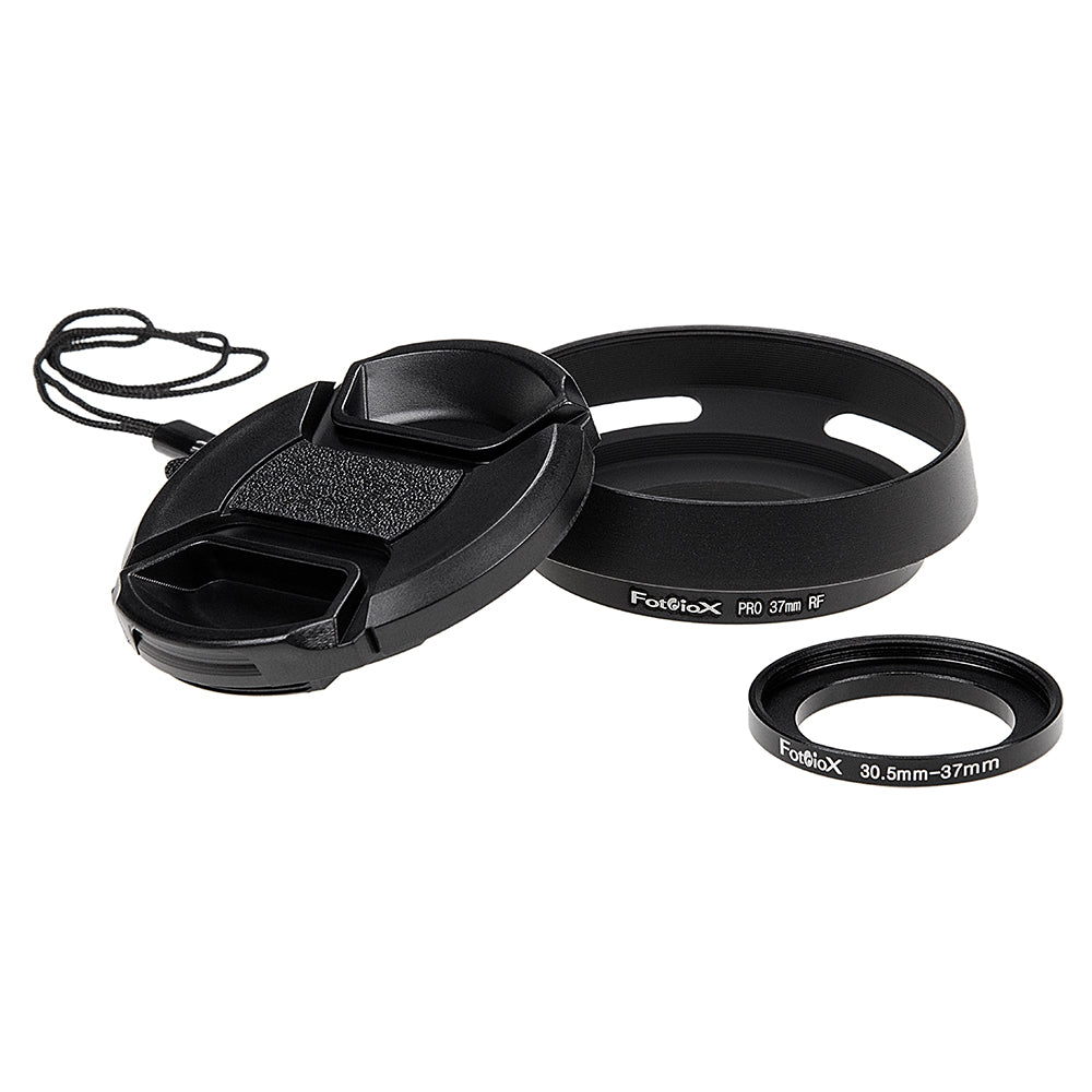 CS2 RF Hood Set (37mm Angle Lens Hood Sun Shade, 30.5 to 37mm Step Up Ring, & 58mm Inner Pinch Cap)