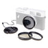 Starter Set for Camp Snap Pro - Step-Up Ring & Inner Pinch Lens Cap with Optional Add-on Filter Kit