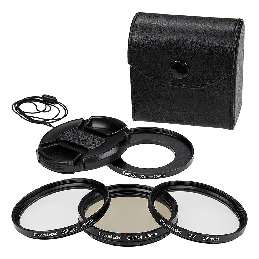Starter Set for Camp Snap Pro - Step-Up Ring & Inner Pinch Lens Cap with Optional Add-on Filter Kit