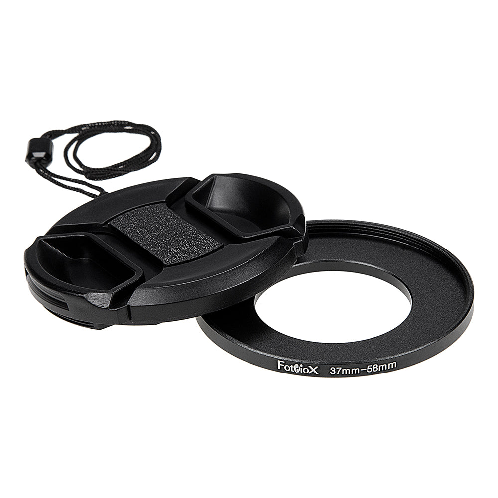 Starter Set for Camp Snap Pro - Step-Up Ring & Inner Pinch Lens Cap with Optional Add-on Filter Kit