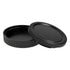 Fotodiox Camera Body & Rear Lens Cap Set for All Fujifilm G-Mount GFX Compatible Cameras & Lenses - Black