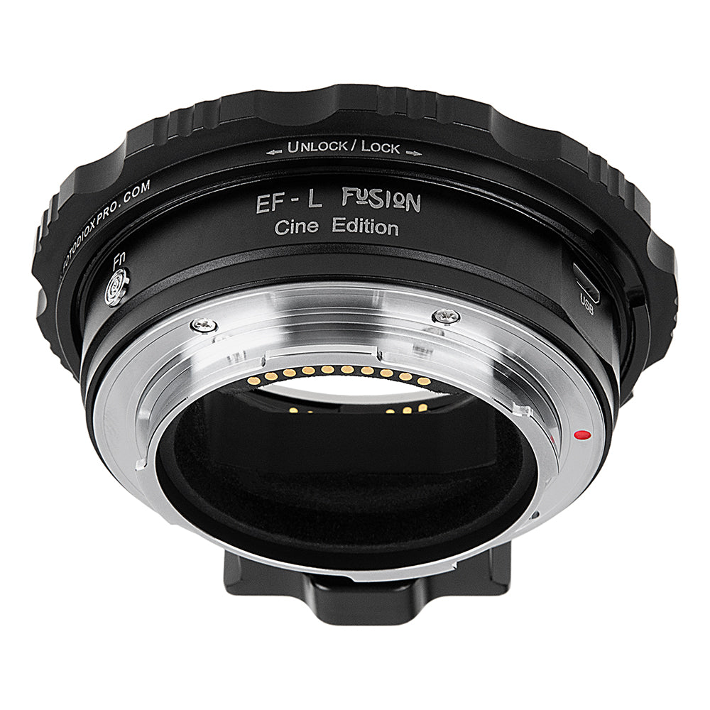 Fotodiox Pro Fusion Smart AF Cine Edition Lens Adapter Compatible with Canon EOS (EF EF-S) D/SLR Lenses to Select L-Mount Alliance Mirrorless