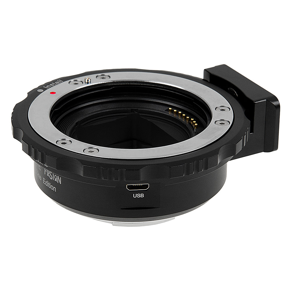 Fotodiox Pro Fusion Smart AF Cine Edition Lens Adapter - Compatible with Canon EOS (EF / EF-S) D/SLR Lenses to Sony Alpha E-Mount Mirrorless Cameras with Automated Functions, Beach Lock Mounting & USB Upgradeable Port