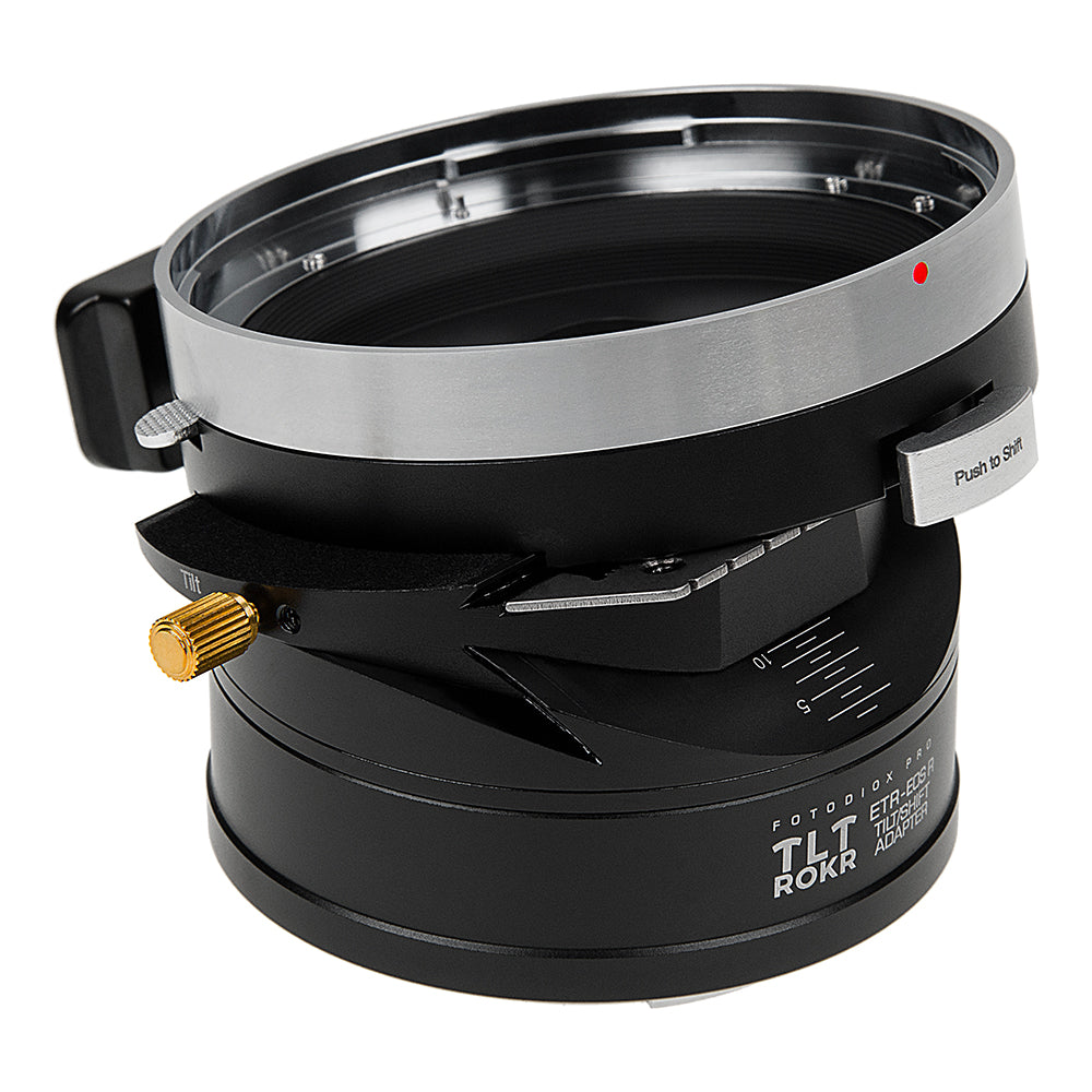 Fotodiox Pro TLT ROKR - Tilt / Shift Lens Mount Adapter Compatible with Bronica ETR Mount SLR Lenses to fit Canon RF Mount Mirrorless Camera Body