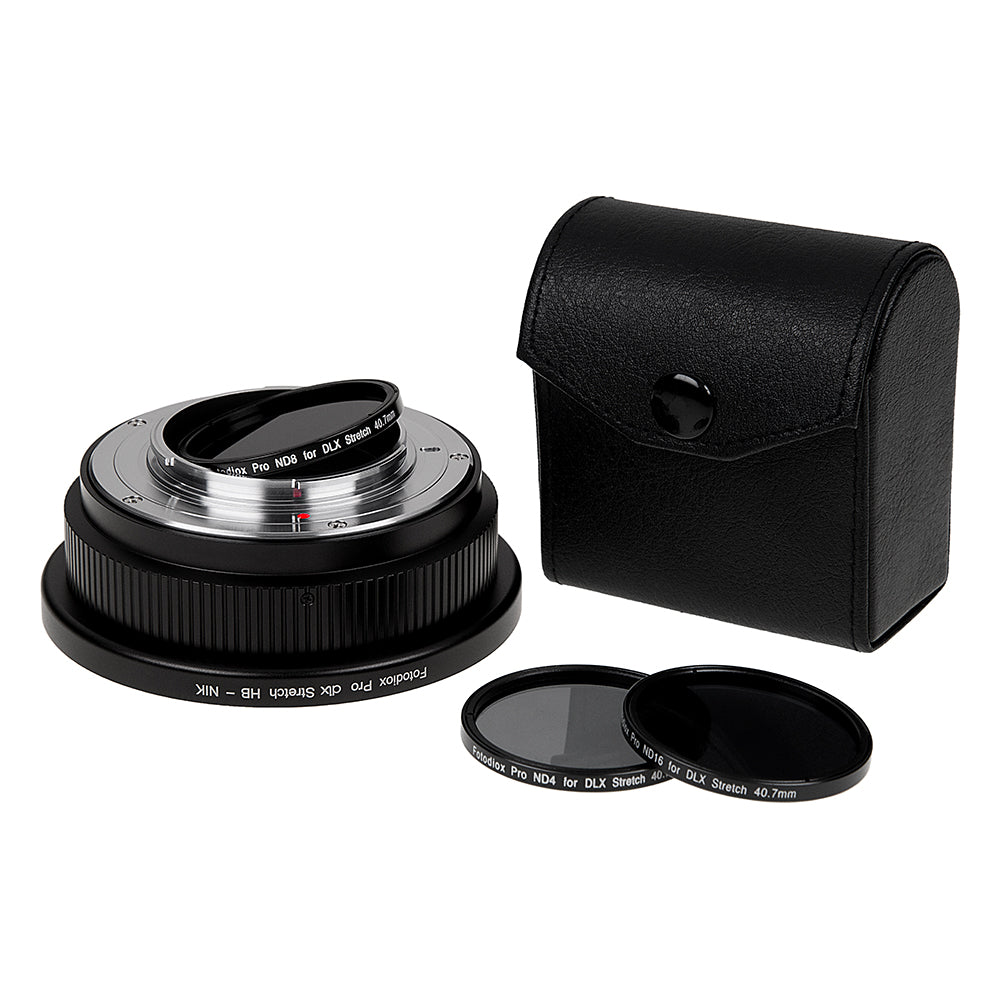 Fotodiox DLX Stretch Lens Adapter - Compatible with Hasselblad V-Mount SLR Lens to Nikon F Mount D/SLR Cameras with Macro Focusing Helicoid and Magnetic Drop-In Filters