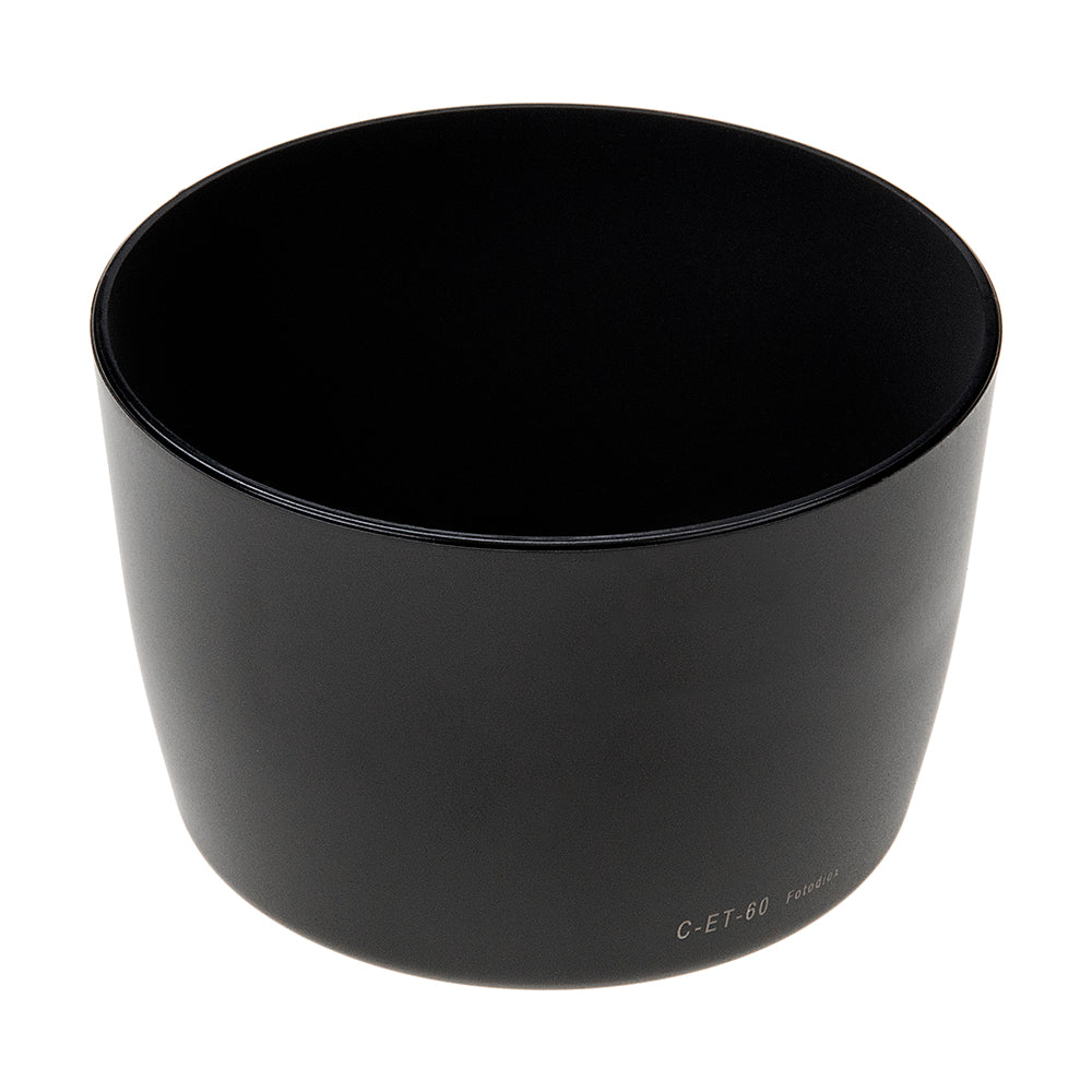 Fotodiox Lens Hood Replacement for ET-60 - Compatible with Canon EOS EF 75-300mm f/4-5.6 & EF 55-250mm f/4-5.6 Lenses
