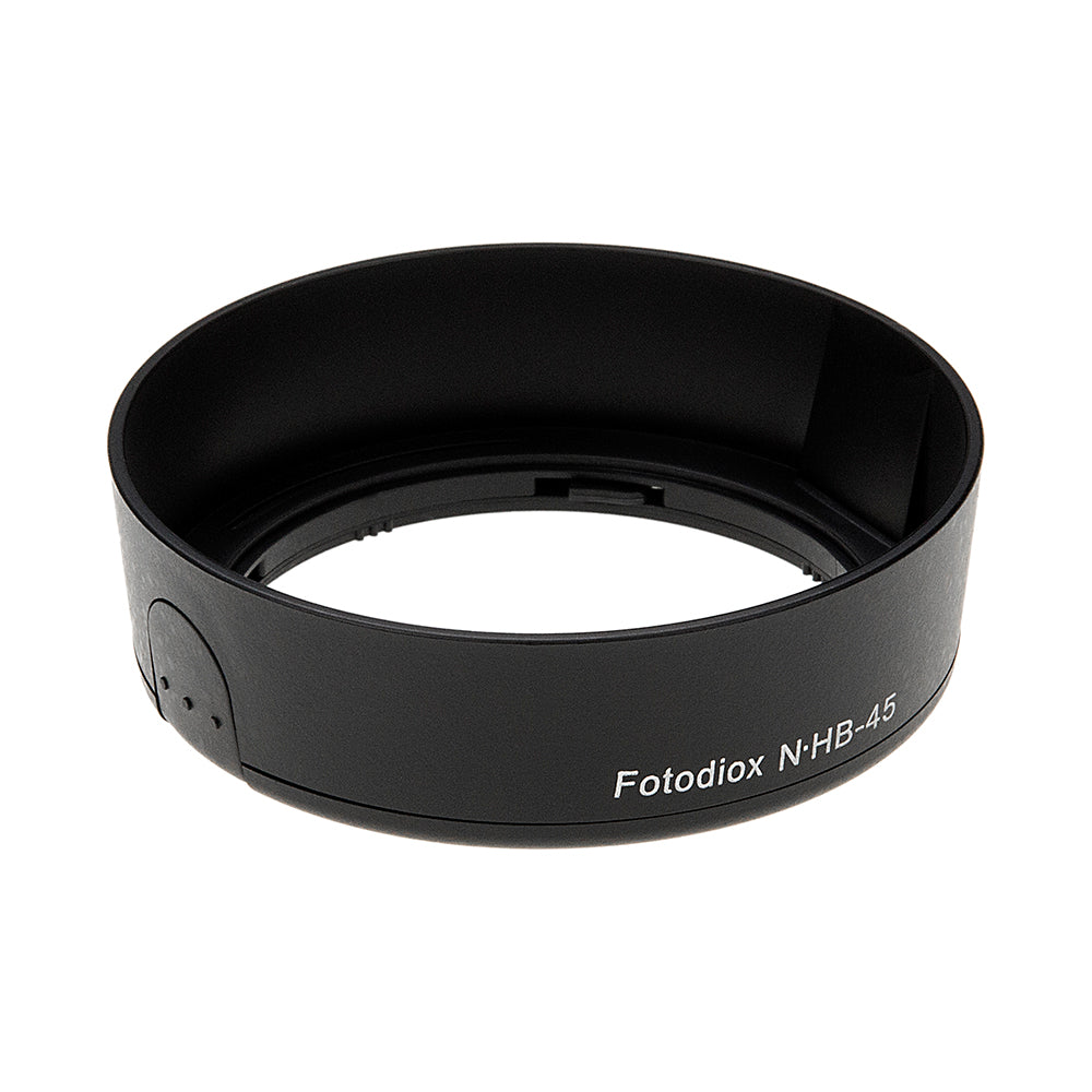 Fotodiox Lens Hood Replacement for HB-45 - Compatible with Nikon AF-S 18-55mm f/3.5-5.6G DX ED I & II Lens