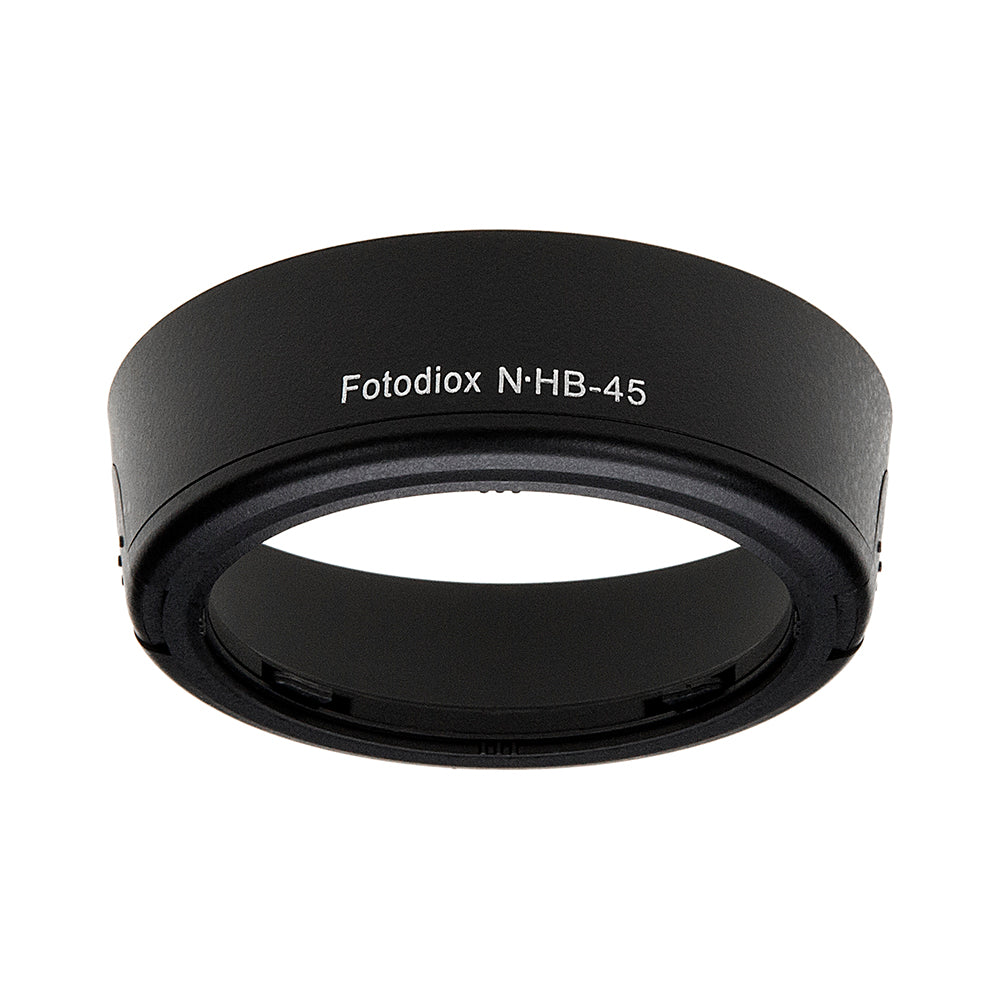 Fotodiox Lens Hood Replacement for HB-45 - Compatible with Nikon AF-S 18-55mm f/3.5-5.6G DX ED I & II Lens