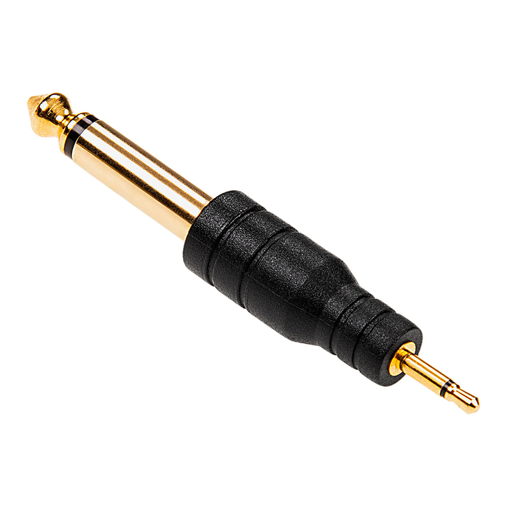 Fotodiox 2.5mm (3/32") Male TS (Mono) Plug to 6.3mm (1/4") Male TS (Mono) Plug Adapter - Headphone to Mini-Headphone Converter