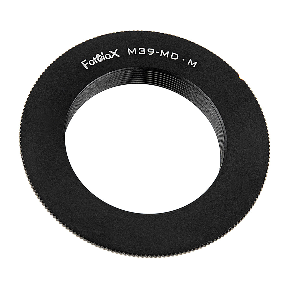 Fotodiox Lens Adapter - Compatible with M39/L39 (x1mm Pitch) Screw Mount Russian & Leica Thread Mount Lenses to Minolta SR (MD, MC) Mount SLR Cameras; Macro Focus Only