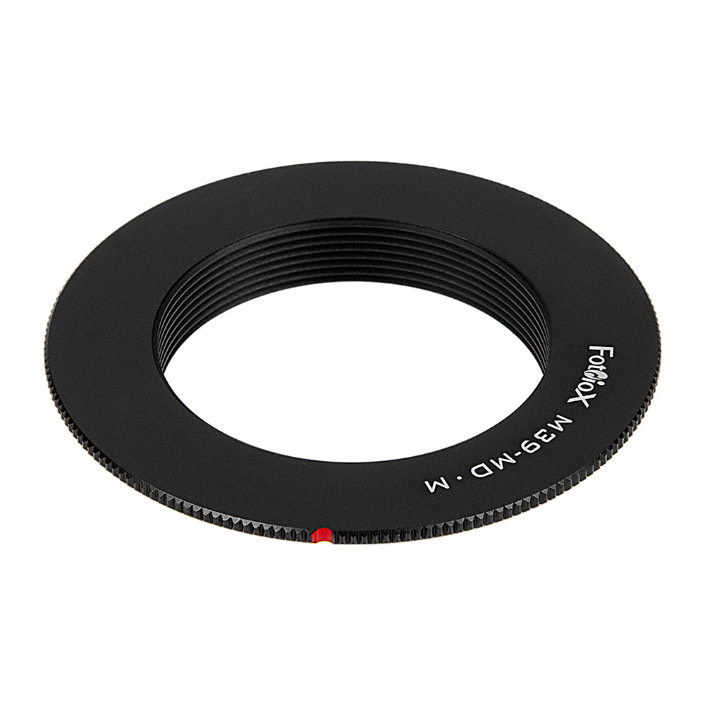 Fotodiox Lens Adapter - Compatible with M39/L39 (x1mm Pitch) Screw Mount Russian & Leica Thread Mount Lenses to Minolta SR (MD, MC) Mount SLR Cameras; Macro Focus Only