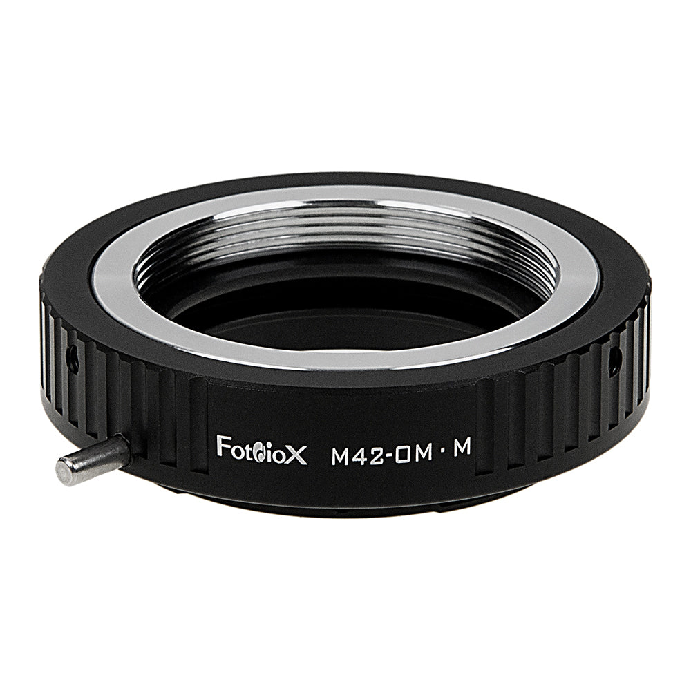 Fotodiox Lens Adapter - Compatible with M42 (x1mm Pitch) Type 2 Screw Mount Lenses to Olympus OM Mount SLR Film Cameras; Short Focus Only