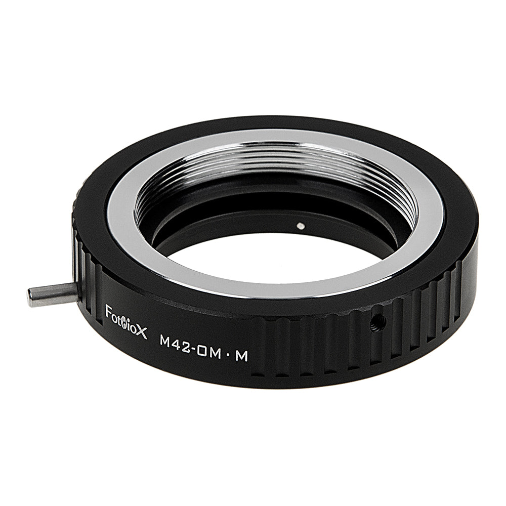 Fotodiox Lens Adapter - Compatible with M42 (x1mm Pitch) Type 2 Screw Mount Lenses to Olympus OM Mount SLR Film Cameras; Short Focus Only