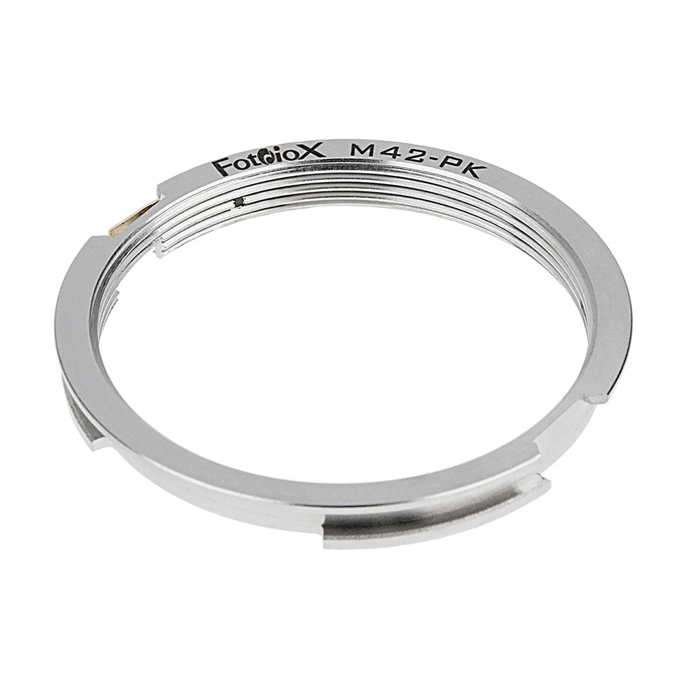 Fotodiox Pro Lens Mount Adapter - M42 Type 1 Screw Mount SLR Lens to Pentax K (PK) Mount SLR Camera Body