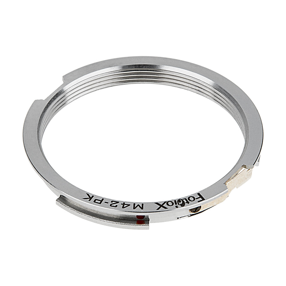 Fotodiox Pro Lens Mount Adapter - M42 Type 1 Screw Mount SLR Lens to Pentax K (PK) Mount SLR Camera Body