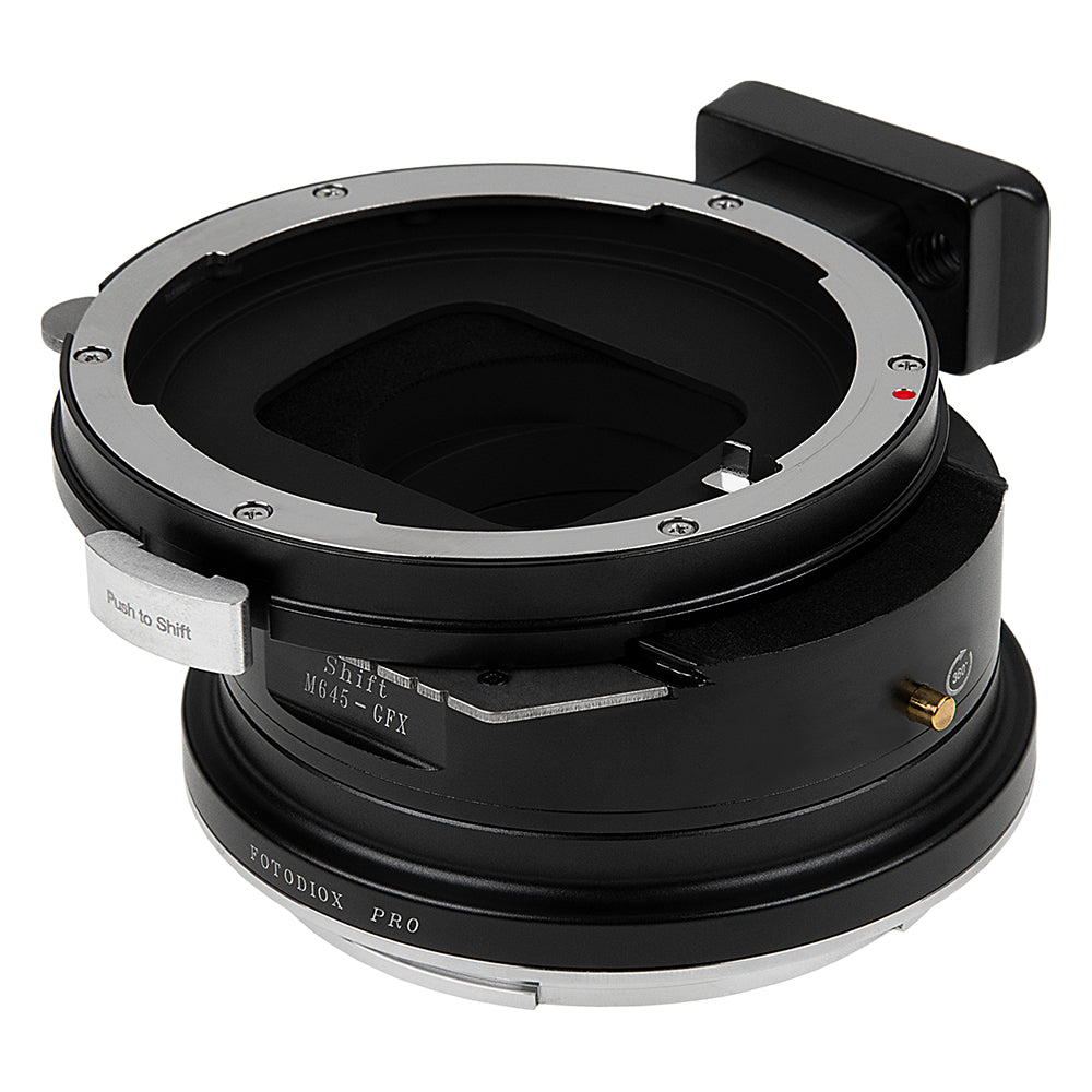 Fotodiox Pro Lens Mount Shift Adapter - Compatible With Mamiya 645 (M645) Mount Lens to Fujifilm G-Mount (GFX) Mirrorless Camera Body