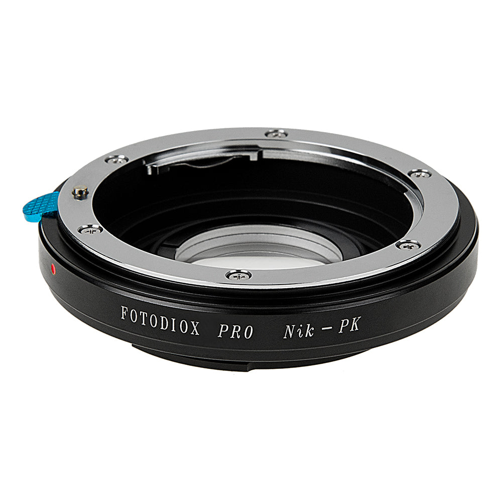 Fotodiox Pro Lens Mount Adapter - Nikon Nikkor F Mount D/SLR Lens to Pentax K (PK) Mount SLR Camera Body