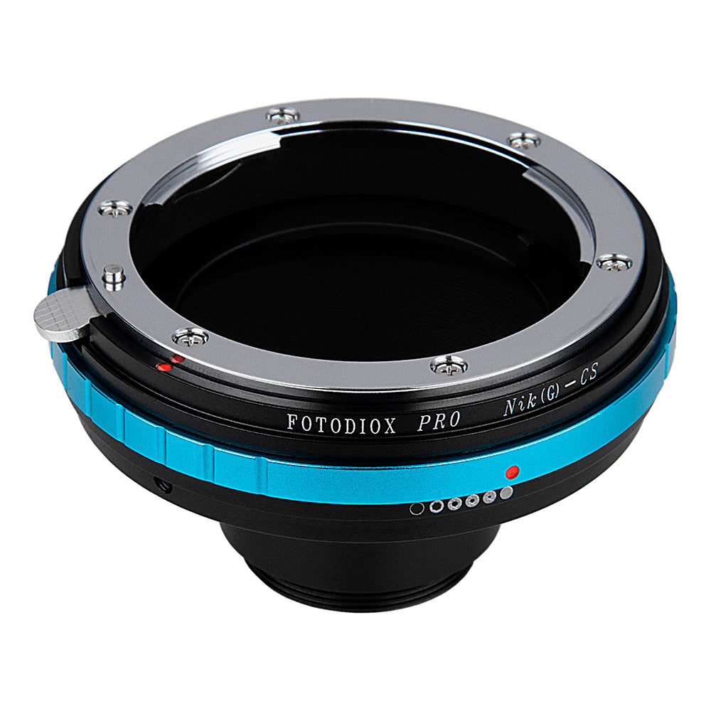 Fotodiox Pro Lens Mount Adapter - Compatible with Nikon F Mount G-Type  D/SLR Lenses to CS-Mount (1