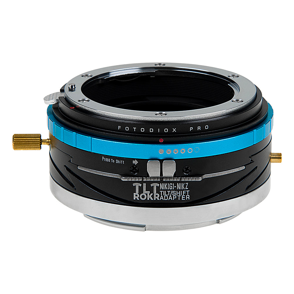 Fotodiox Pro TLT ROKR - Tilt / Shift Lens Mount Adapter Compatible with Nikon F Mount G-Type D/SLR Lenses to Nikon Z-Mount Mirrorless Camera Body