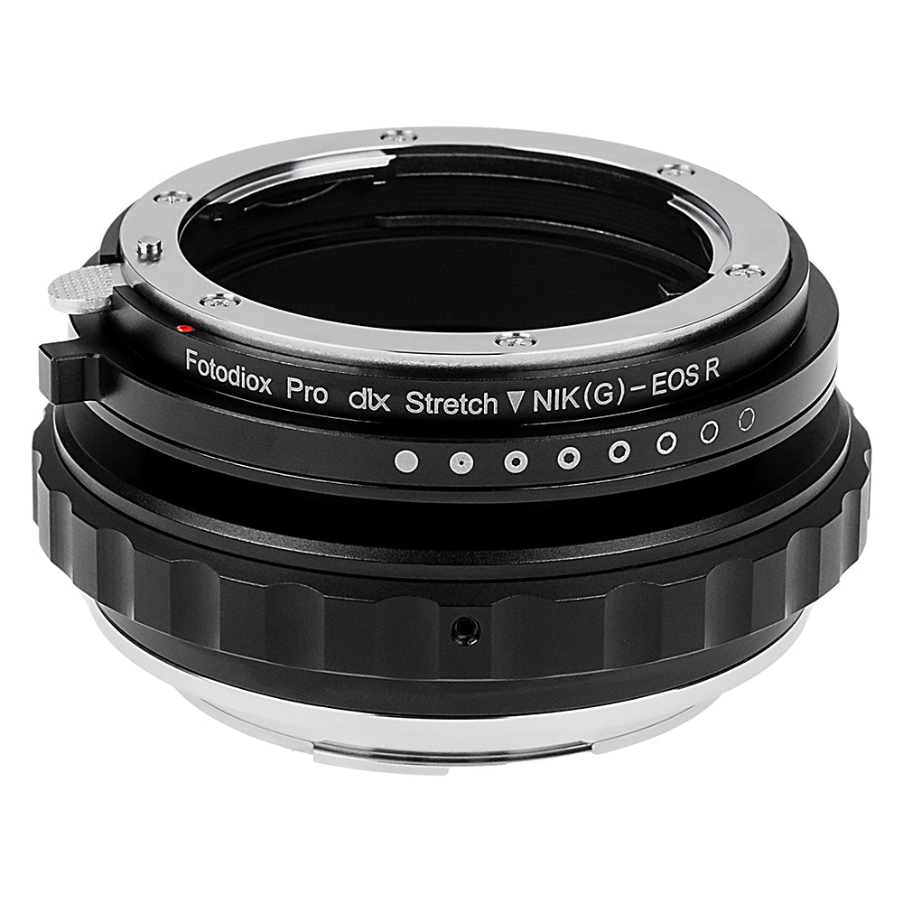 Fotodiox DLX Stretch Lens Adapter - Compatible with Nikon F Mount (G-Type) Lens to Canon RF Mount Mirrorless Cameras with Macro Focusing Helicoid and Magnetic Drop-In Filters