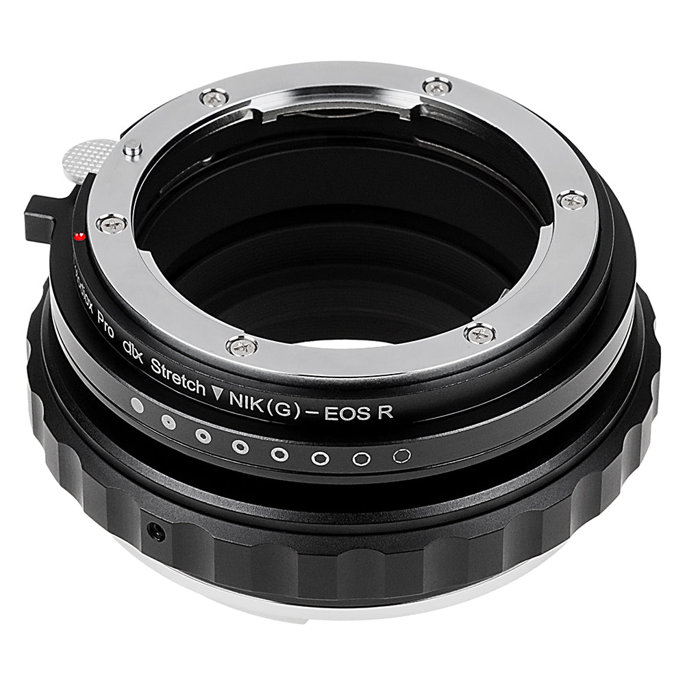 Fotodiox DLX Stretch Lens Adapter - Compatible with Nikon F Mount (G-Type) Lens to Canon RF Mount Mirrorless Cameras with Macro Focusing Helicoid and Magnetic Drop-In Filters