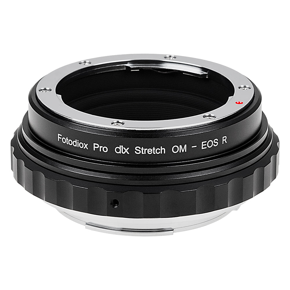 Fotodiox DLX Stretch Lens Adapter - Compatible with Olympus Zuiko OM Mount Lens to Canon RF Mount Mirrorless Cameras with Macro Focusing Helicoid and Magnetic Drop-In Filters