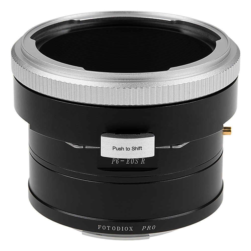 Fotodiox Pro Lens Mount Shift Adapter - Compatible With Pentacon 6 (Kiev 66) Mount Lens to Canon RF Mount Mirrorless Camera Body